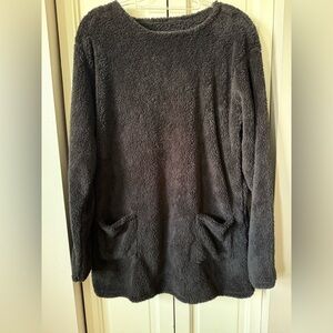 Cozy Black Fleece Top